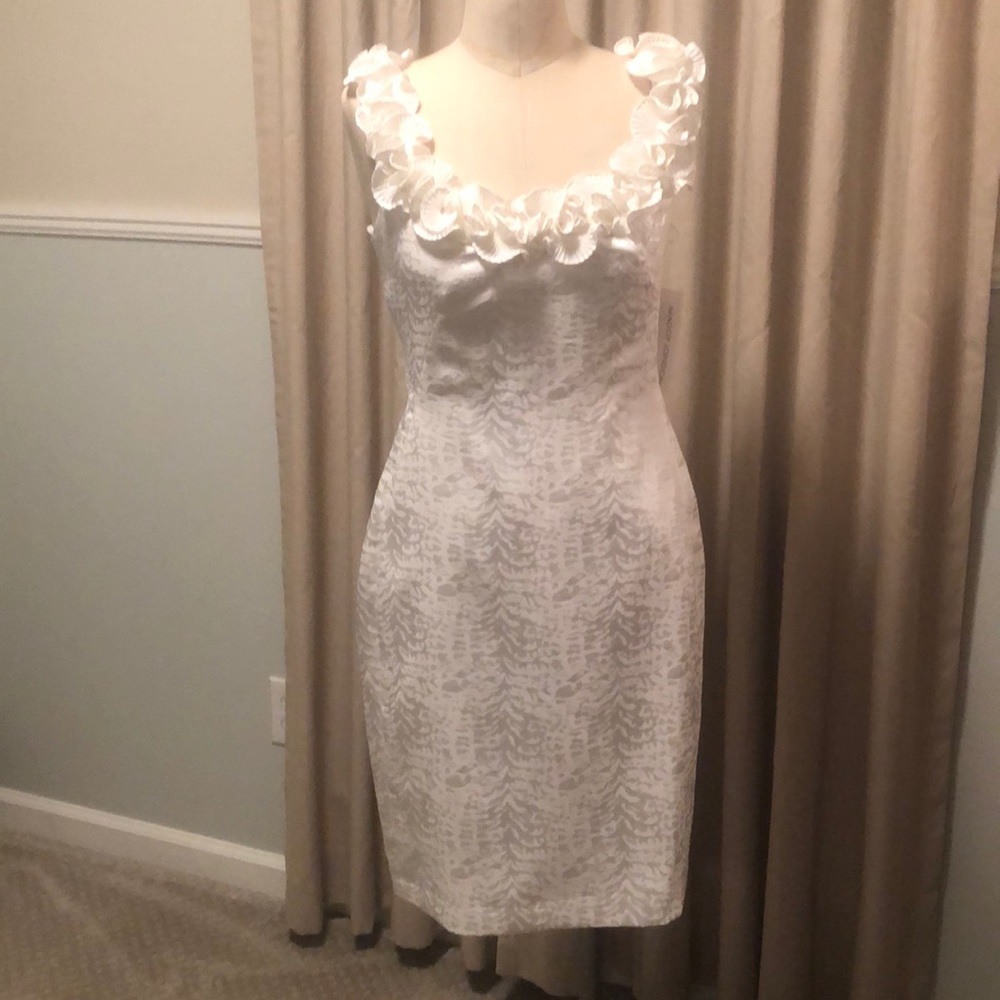 Maggy London white dress.
